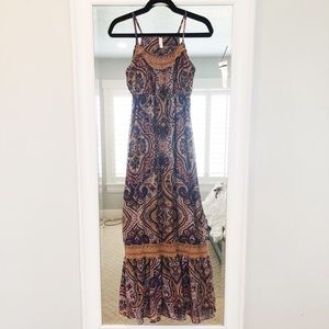 Moroccan print maxi dress